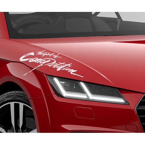 The spirit of competition Araba Sticker