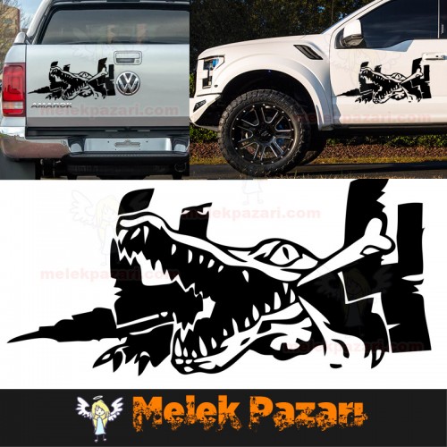 Timsah 4x4 Off Road Araba Sticker