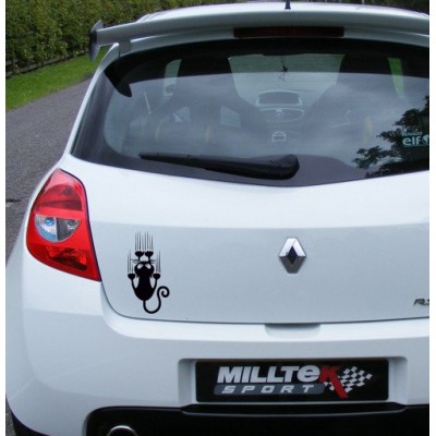 Tırmalayan Kedi Araba Sticker