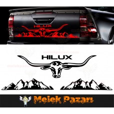 Toyota Hilux Boğa Bagaj Kapağı Araba Sticker 