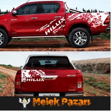Toyota Hilux Revo ve Vigo uyumlu Gövde Off Road Araba Sticker 