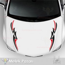 Tribal Araba Kaput Sticker, Oto Sticker