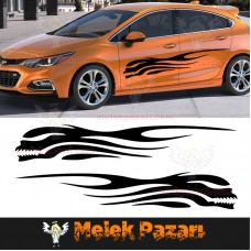 Tribal Kuru Kafa Oto Sticker 