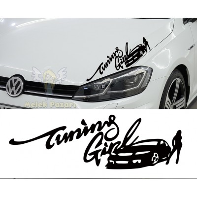 Tuning Girl Araba Sticker