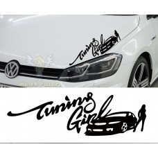 Tuning Girl Araba Sticker