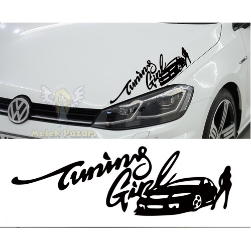 Tuning Girl Araba Sticker