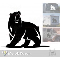 Vahşi Ayı Kamp Araba Karavan Sticker, Off Road Sticker 