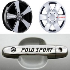 Volkswagen Polo Kapı Kolu ve Jant Sticker 