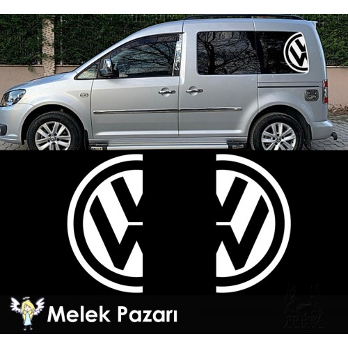 Volkswagen Yarım Logo Yan Cam Sticker