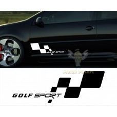 Volkwagen Golf Sport Araba Sticker 