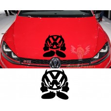 VW - Volkswagen Şeytan Logo Araba Sticker 