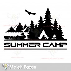 Yazı Tercihli, Yaz Kapı Sticker, Kamp Karavan Sticker 