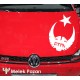 Çift Başlı Kartal Göktürkçe Tük Oto Sticker