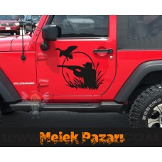Ördek Avcısı Hunter  oto Sticker 