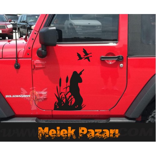 Ördek, Kaz Avcısı Hunter  oto Sticker