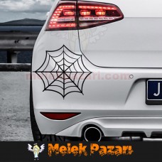 Örümcek Ağı Oto Sticker 