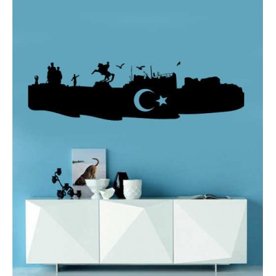 Atatürk Samsuna Çıkış Duvar Sticker