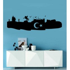 Atatürk Samsuna Çıkış Duvar Sticker