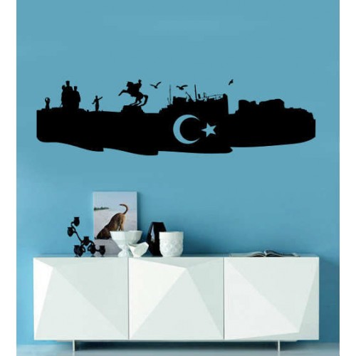 Atatürk Samsuna Çıkış Duvar Sticker
