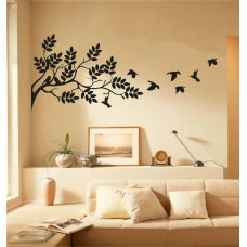 Ağaç Dalı ve Kuşlar Duvar Sticker 