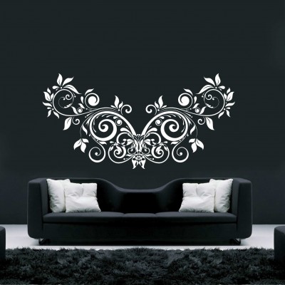  Dekoratif Floral Duvar Sticker 