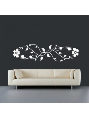 Dekoratif Sarmaşık Floral Duvar Sticker