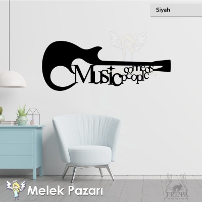 Müzik Gitar Duvar Sticker