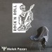 Rock'n Roll İskelet Müzik Duvar Sticker - Yazı Değiştirilebilir