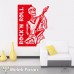 Rock'n Roll İskelet Müzik Duvar Sticker - Yazı Değiştirilebilir