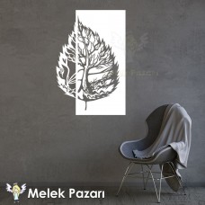 Yaprak Ağaç Duvar Sticker, Duvar Dekoru 