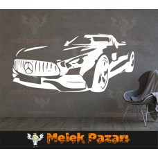 Mercedes Otomobil Duvar Sticker 