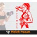 No Pain No Gain Fitness Duvar Sticker