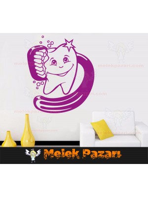 Diş Fırçalama Duvar Sticker Diş Fırçalama Duvar Sticker