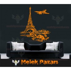 Eiffel Kulesi Paris Duvar Sticker 
