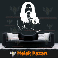 Barış Manço Slilüeti Duvar Sticker