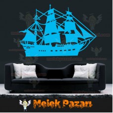 Yelkenli Gemi Denizcilik Duvar Sticker 