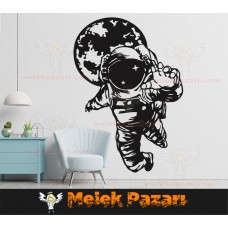 Astronot Uzay Duvar Sticker