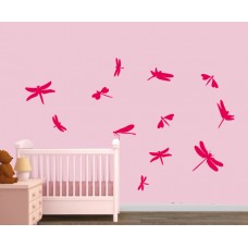 Yusufçuk Sürüsü Banyo, Dolap, Duvar Sticker 