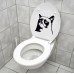 Huysuz Kedi Klozet Sticker
