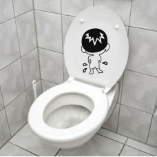 Çocuk Klozet, Kapı, Banyo Sticker 