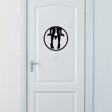 Bayan WC Giriş, Klozet Sticker, Çıkartma 