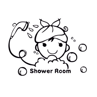 Shower Room Banyo Sticker