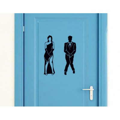 Bay, Bayan Esprili WC Giriş Sticker