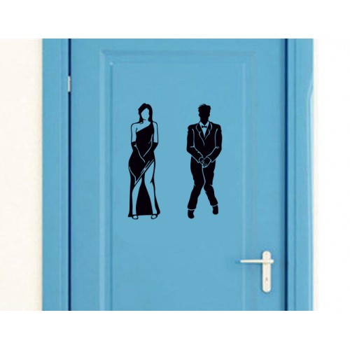 Bay, Bayan Esprili WC Giriş Sticker