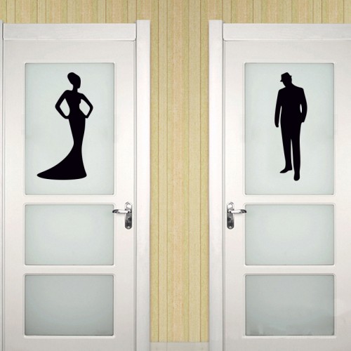 Bay, Bayan WC Giriş Sticker