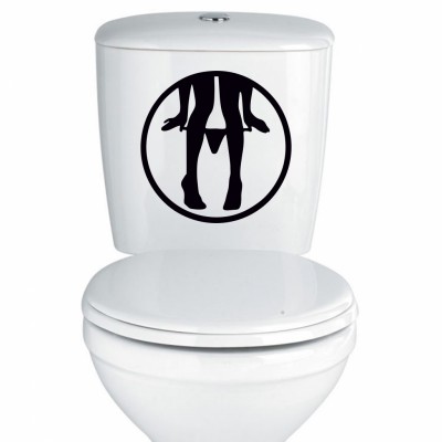 Bayan WC Giriş, Klozet Sticker, Çıkartma