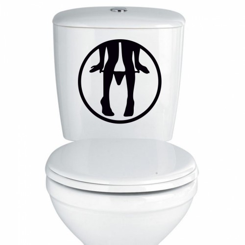 Bayan WC Giriş, Klozet Sticker, Çıkartma