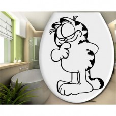 Garfield Klozet Kapağı Wc, Banyo  Sticker 