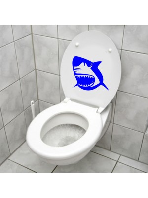 Köpek Balığı Jaws Klozet Banyo Sticker
