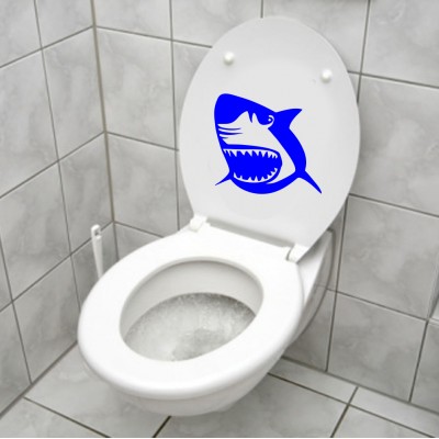 Köpek Balığı Jaws Klozet Banyo Sticker Köpek Balığı Jaws Klozet Banyo Sticker